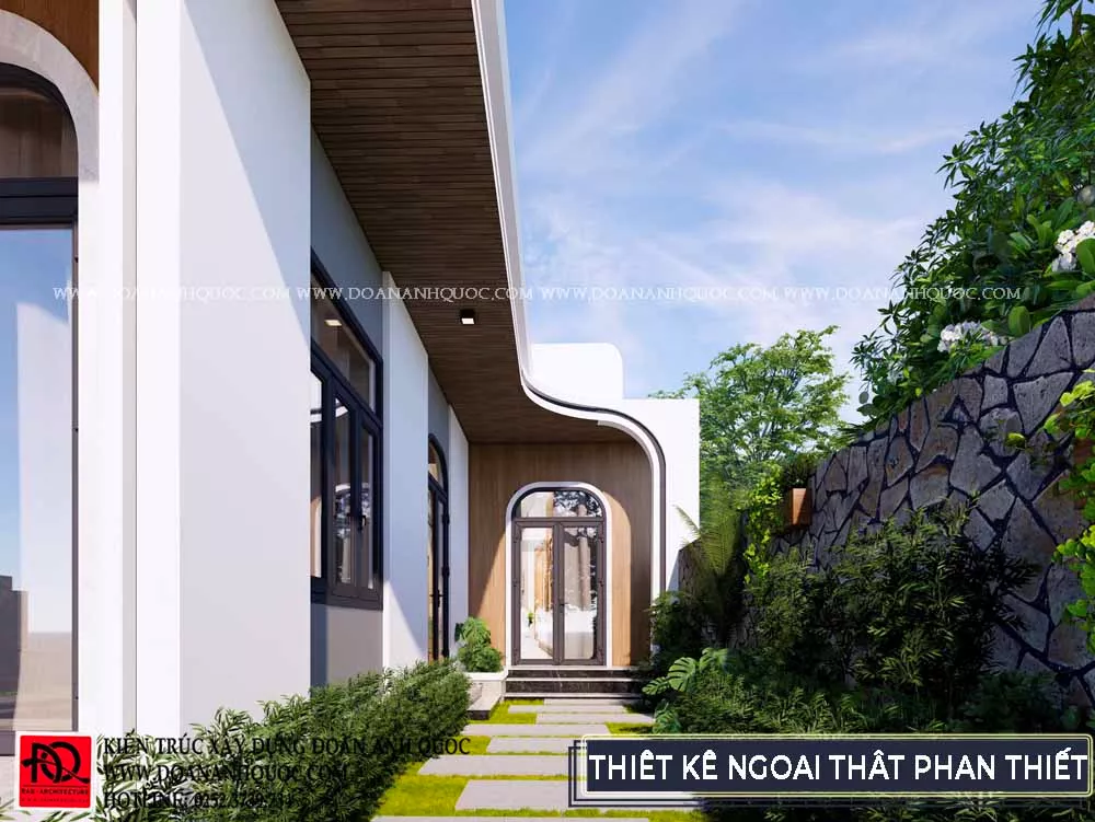 Thiết kế nhà cấp 4 trên nền đất đỏ tại Phan Thiết